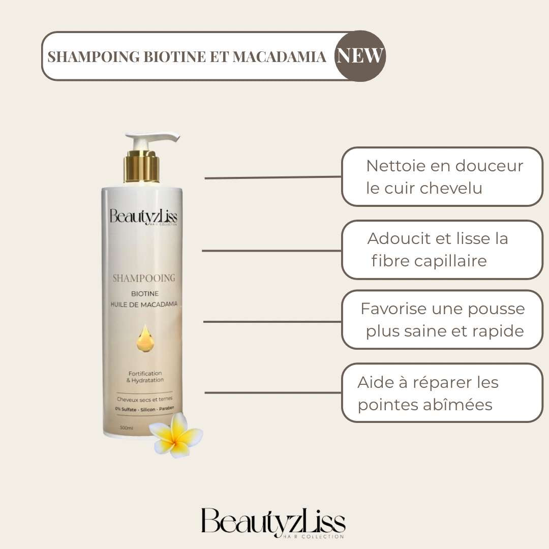 Shampoing Biotine & Huile de Macadamia