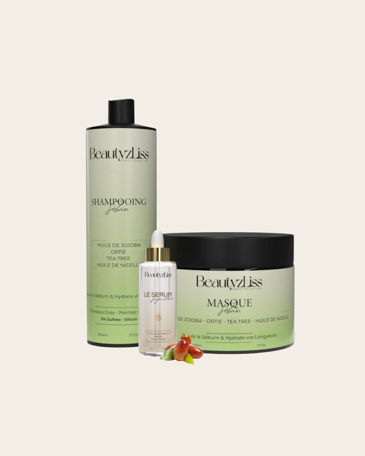 Lot Shampoing Masque Sébum + Sérum Signature