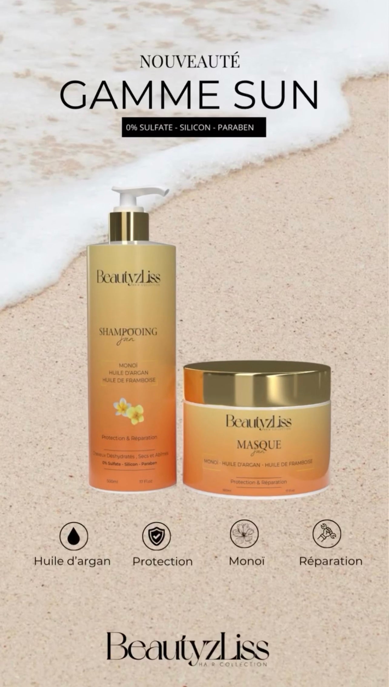 Lot Shampooing Masque Sun