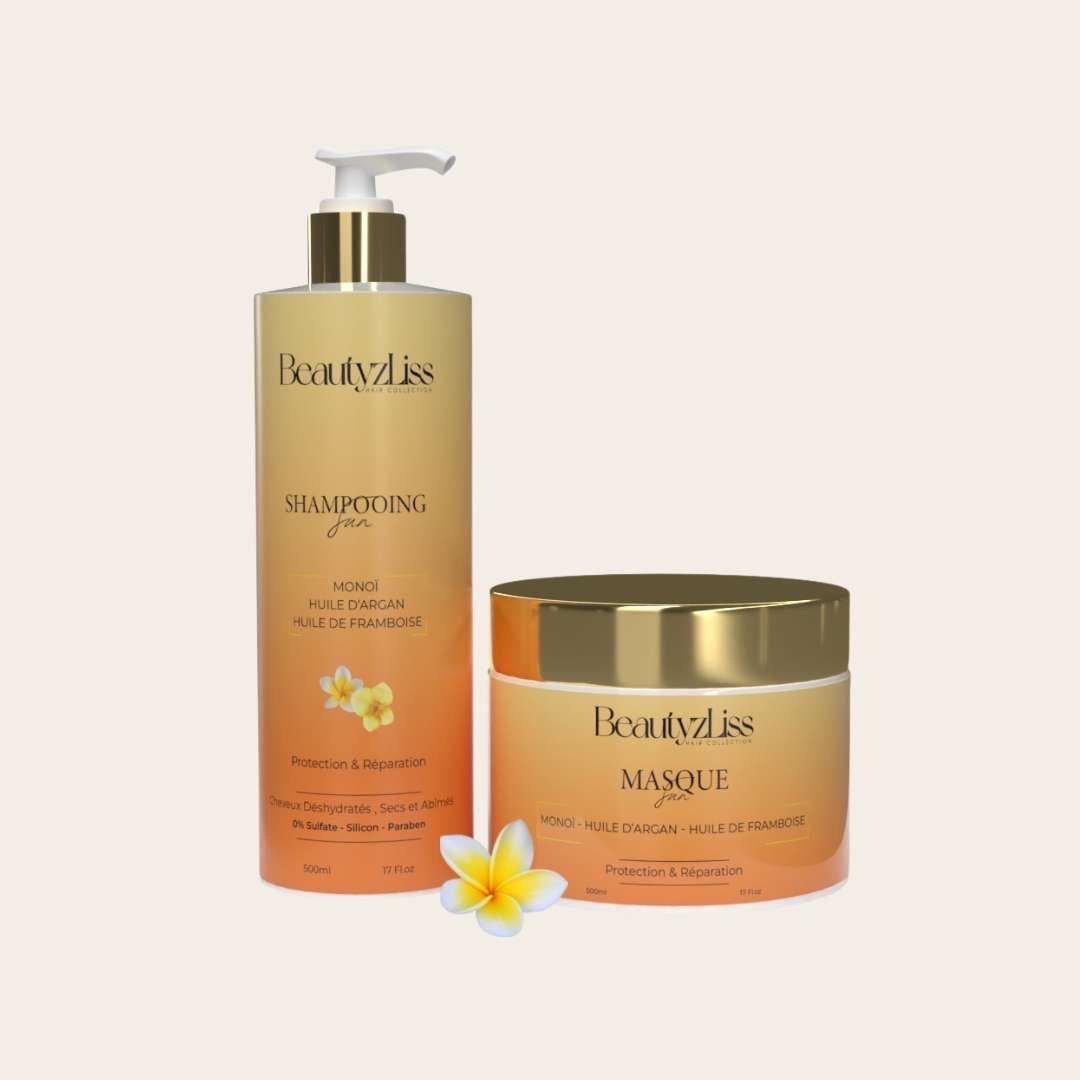 Lot Shampooing Masque SUN protection solaire